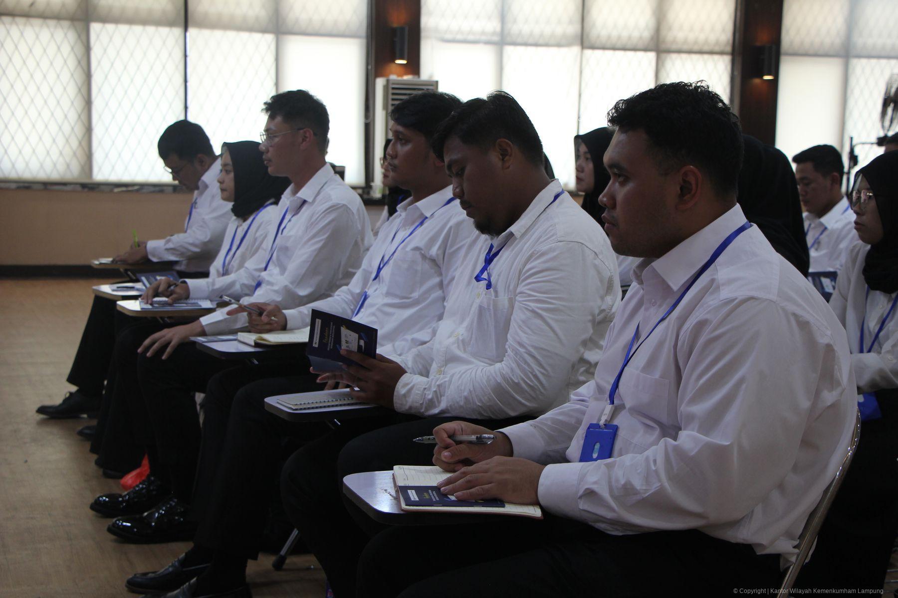 Orientasi CPNS Berakhir, Kanwil Kemenkum Lampung Kenalkan Tusi Berbagai Divisi Dan Bidang